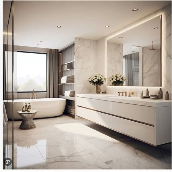 Bianco Pearl Bathroom