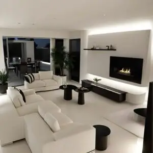 Designer White Apartment