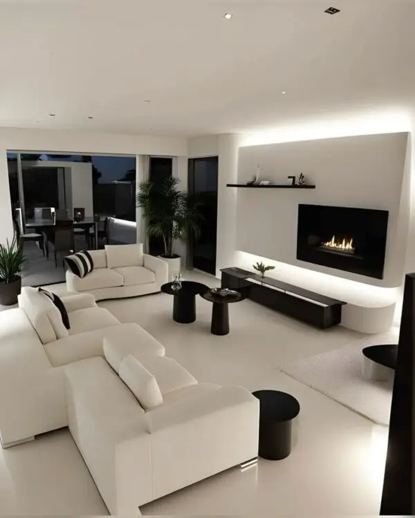 Designer White Apartment