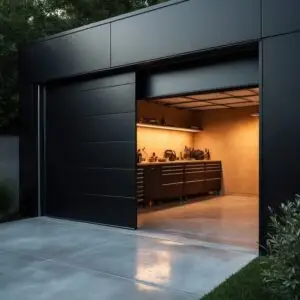 Melamine Matte Cinder Black Garage