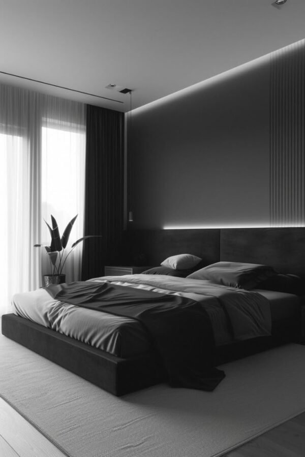 Bedroom with LED