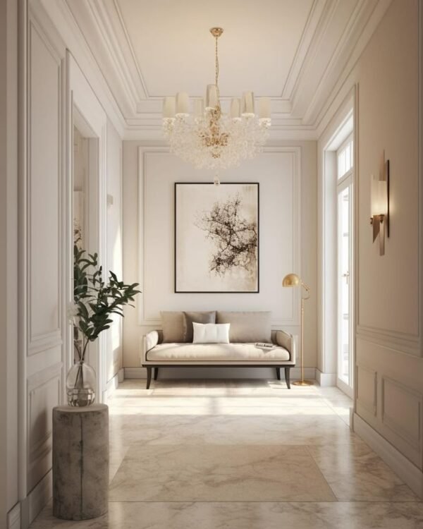 White Marble Hallway